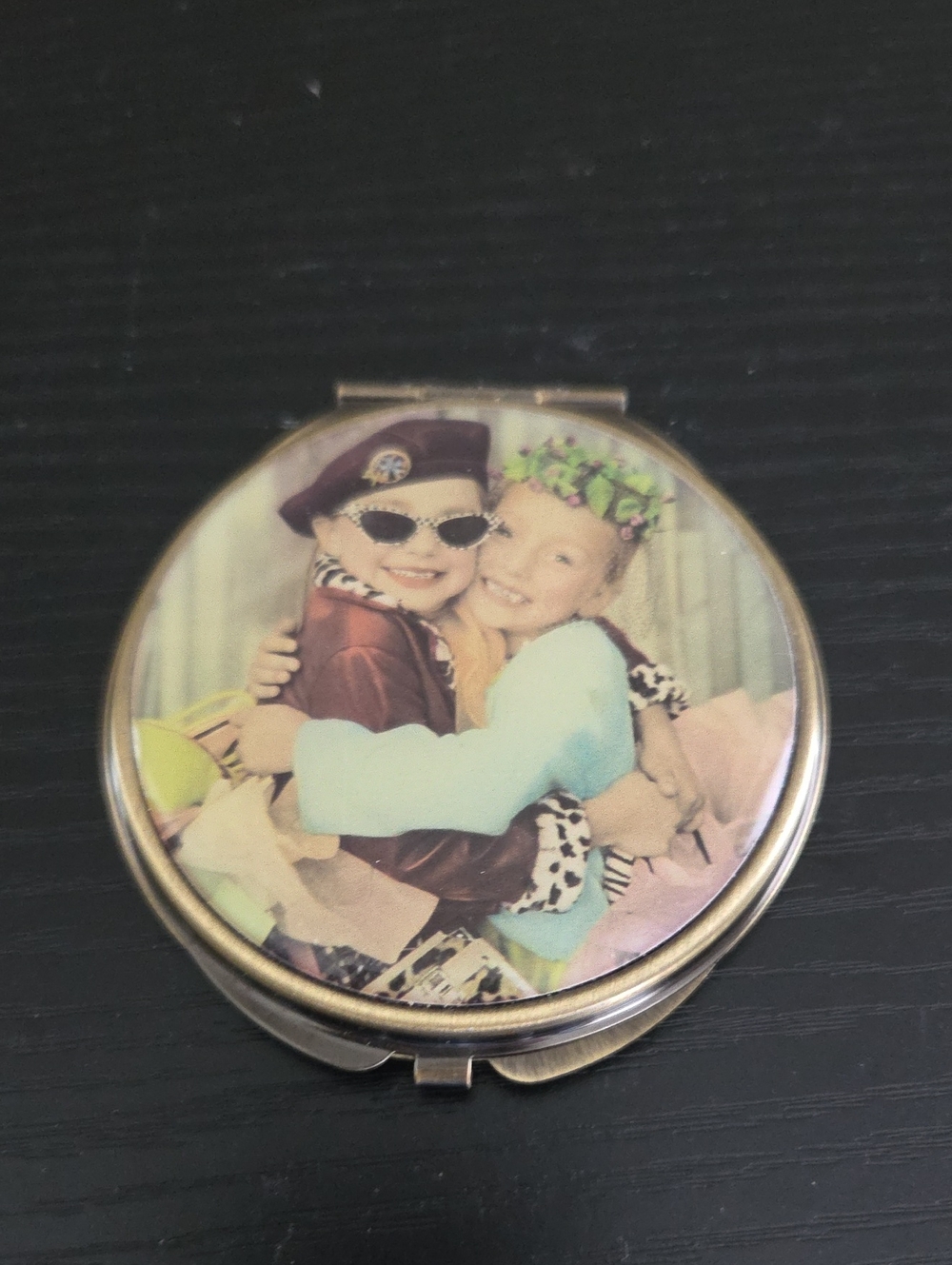 Vintage Photo Compact Mirror